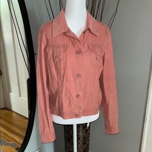 Ann Taylor Loft.Women's Pink Denim Jacket